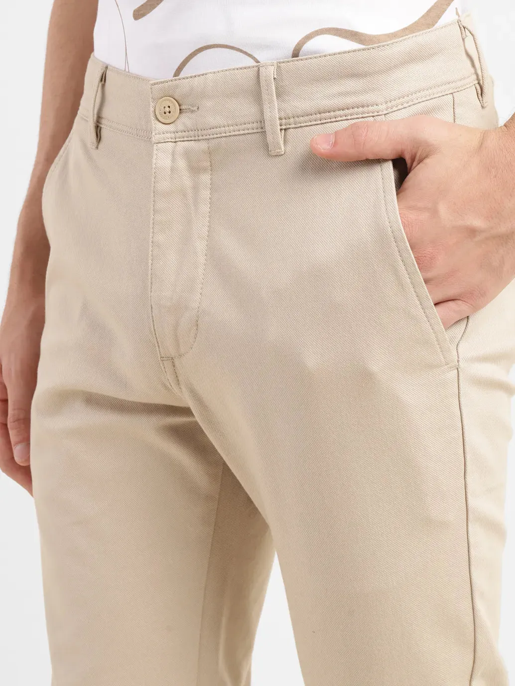 Men's 511 Beige Slim Fit Chinos