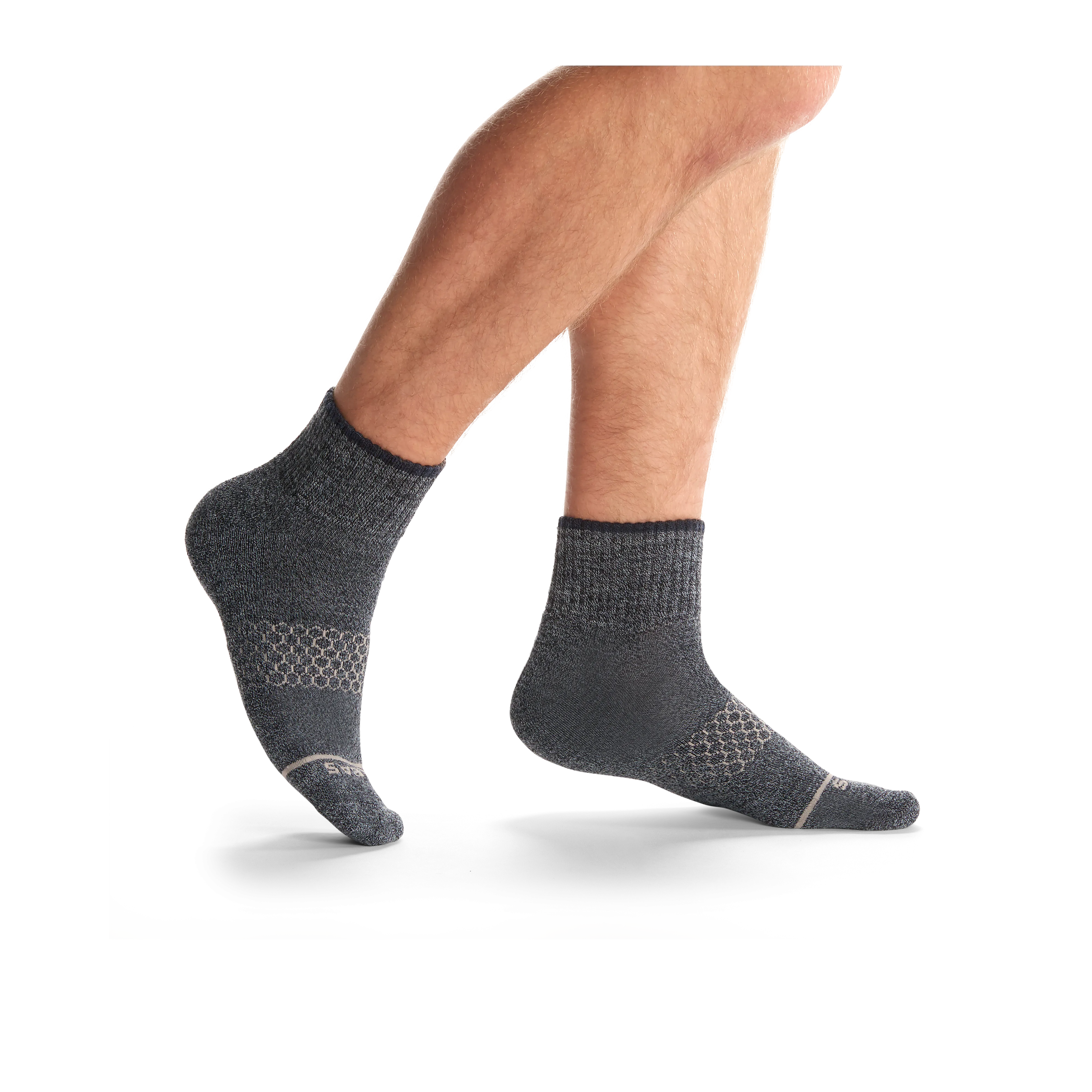 Men's Merino Wool Blend Quarter Socks