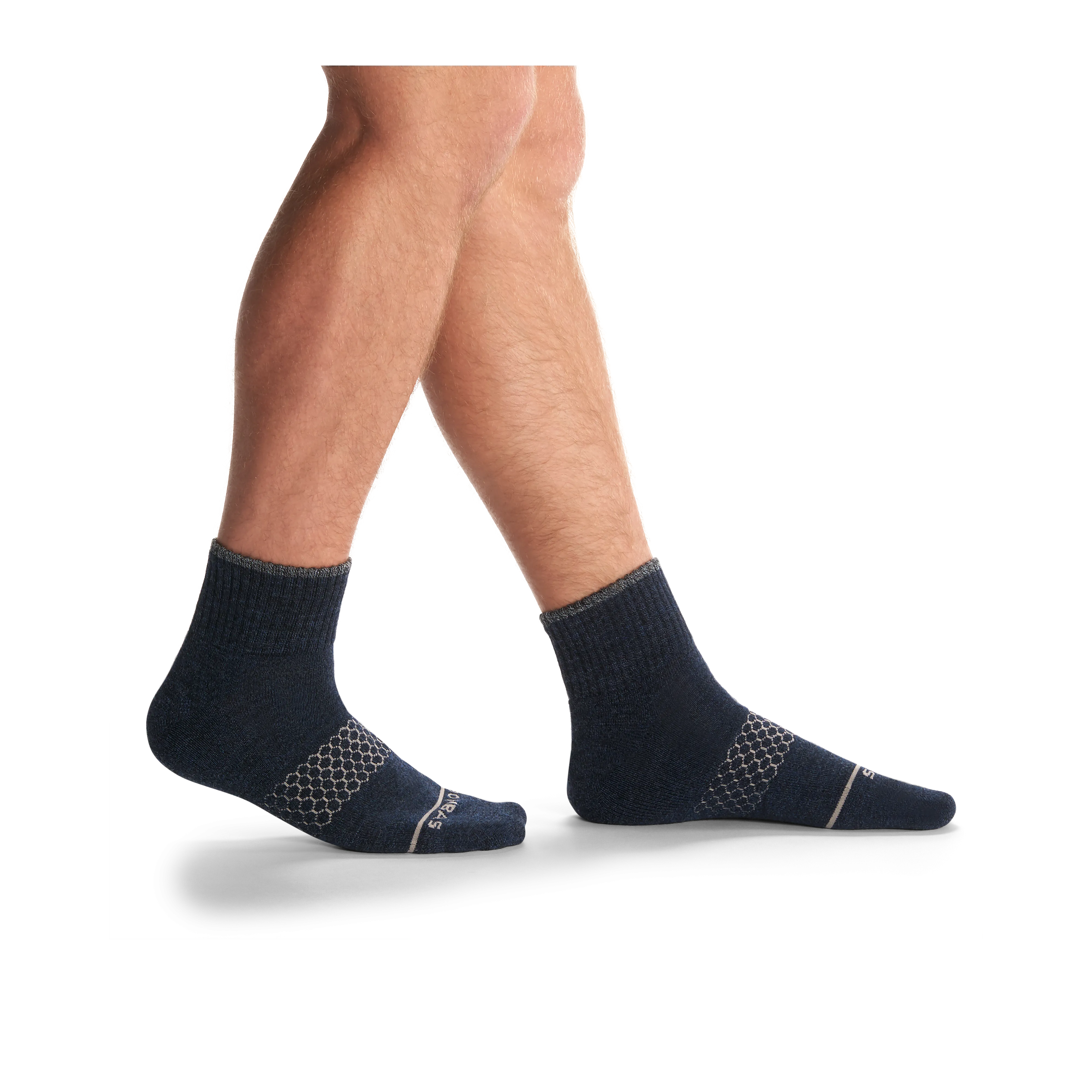 Men's Merino Wool Blend Quarter Socks