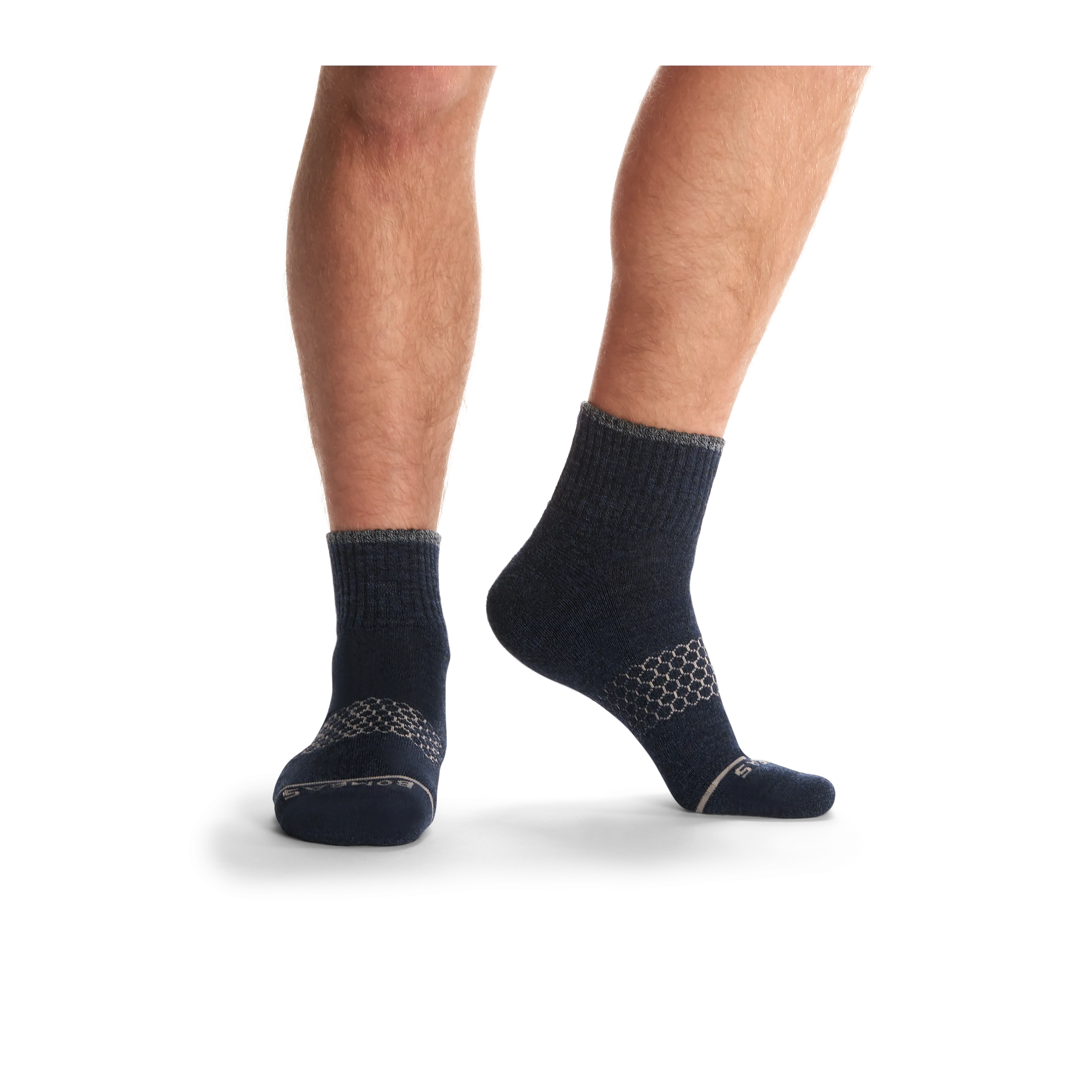 Men's Merino Wool Blend Quarter Socks