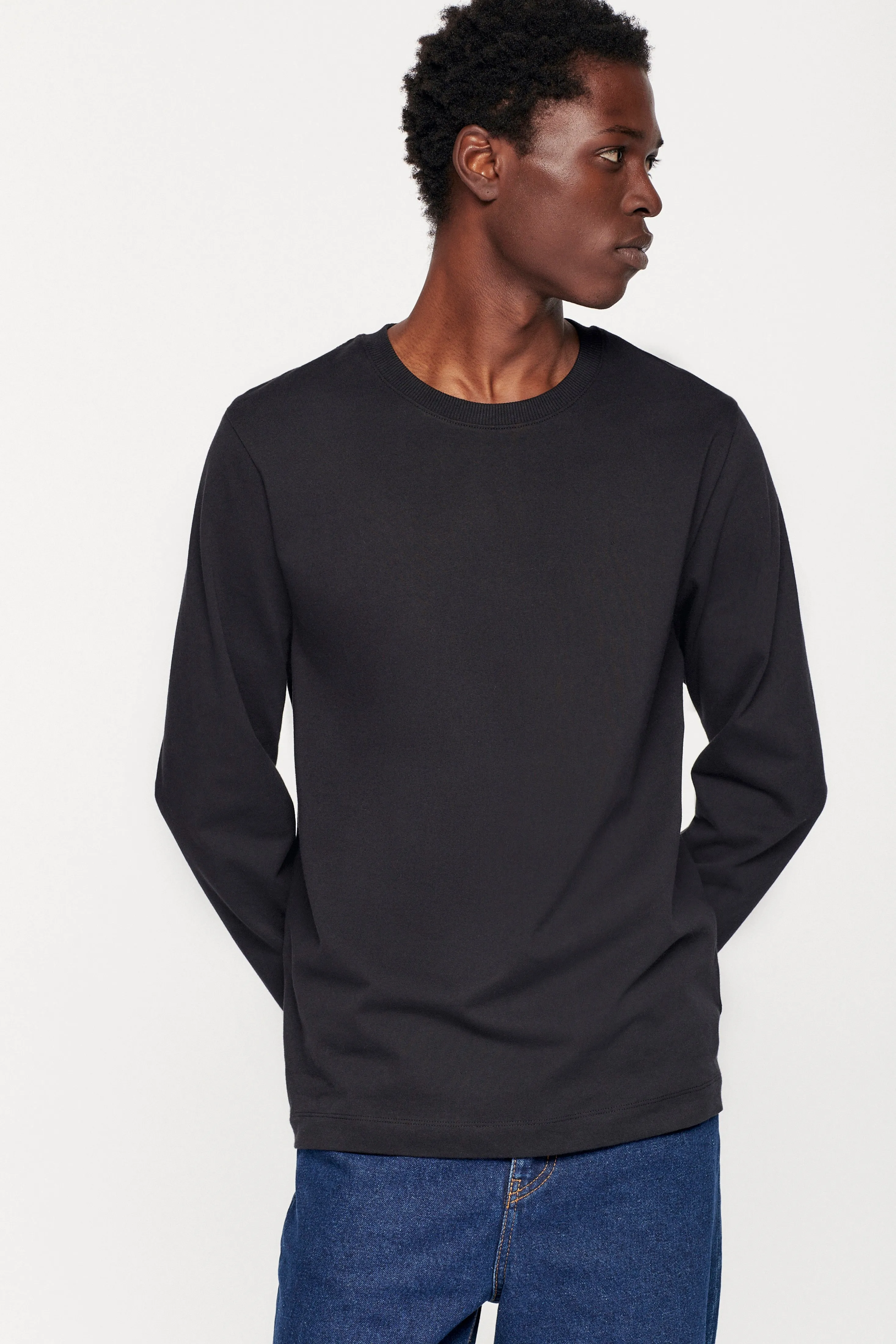 Men's Midweight Longsleeve in Black