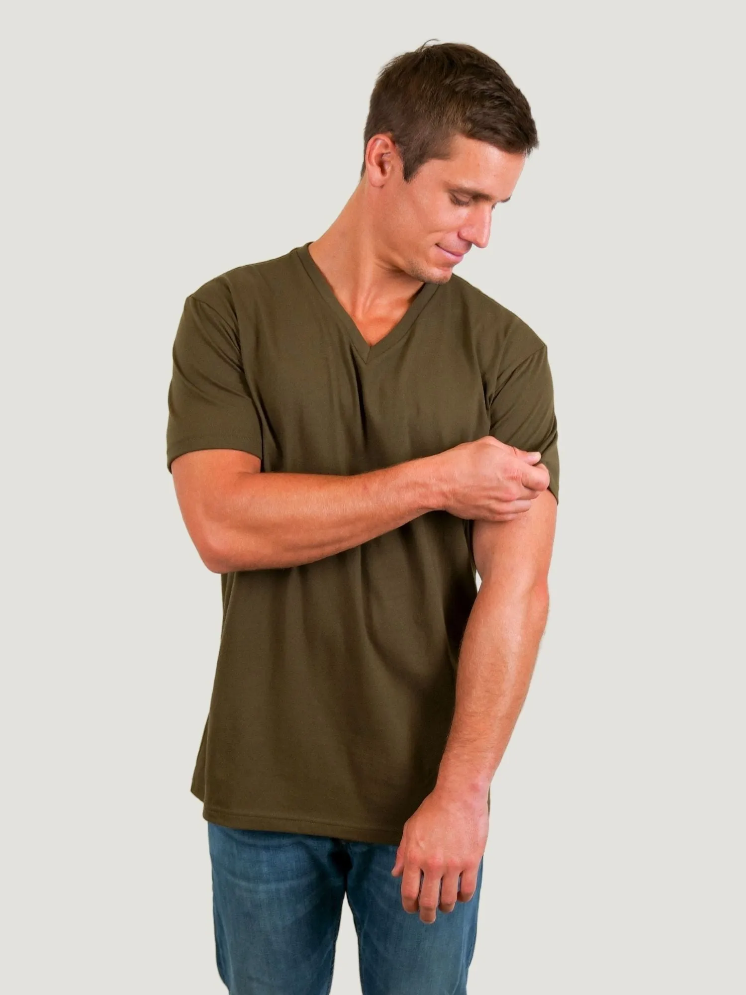 Olive V-Neck