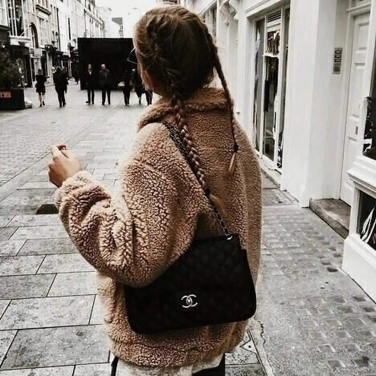 Oversized Faux Fur Teddy Bear Sherpa Coat