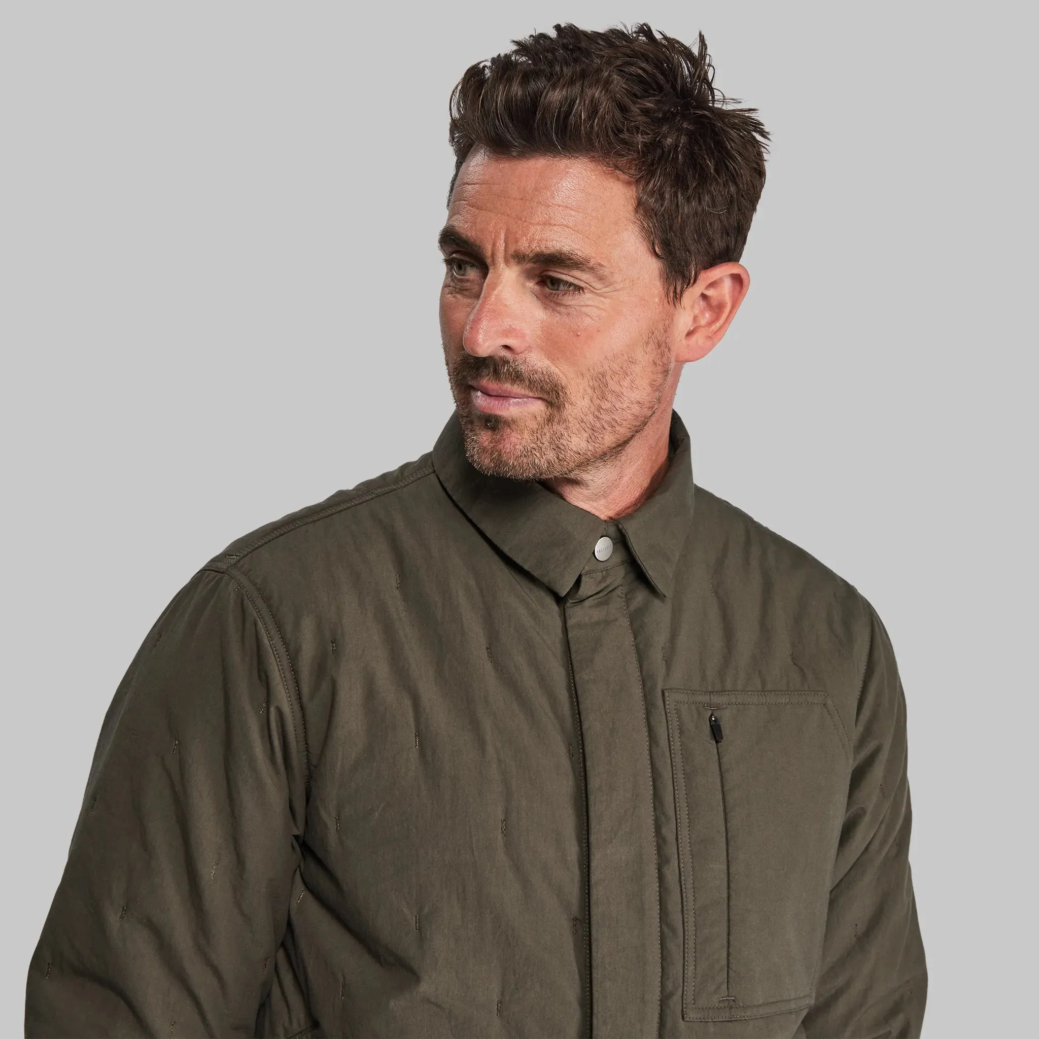 Khaki Padded Lumberjack Jacket