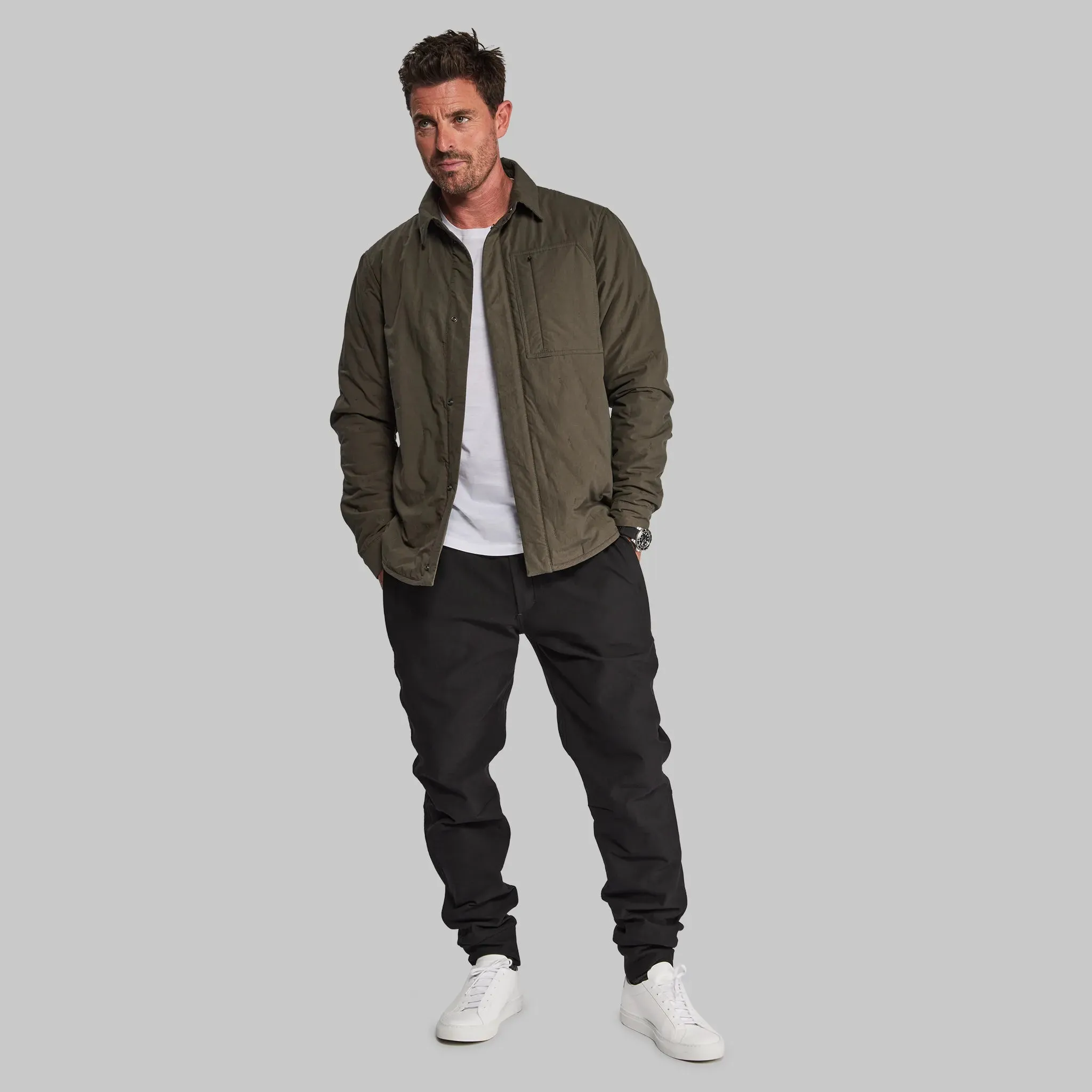 Khaki Padded Lumberjack Jacket