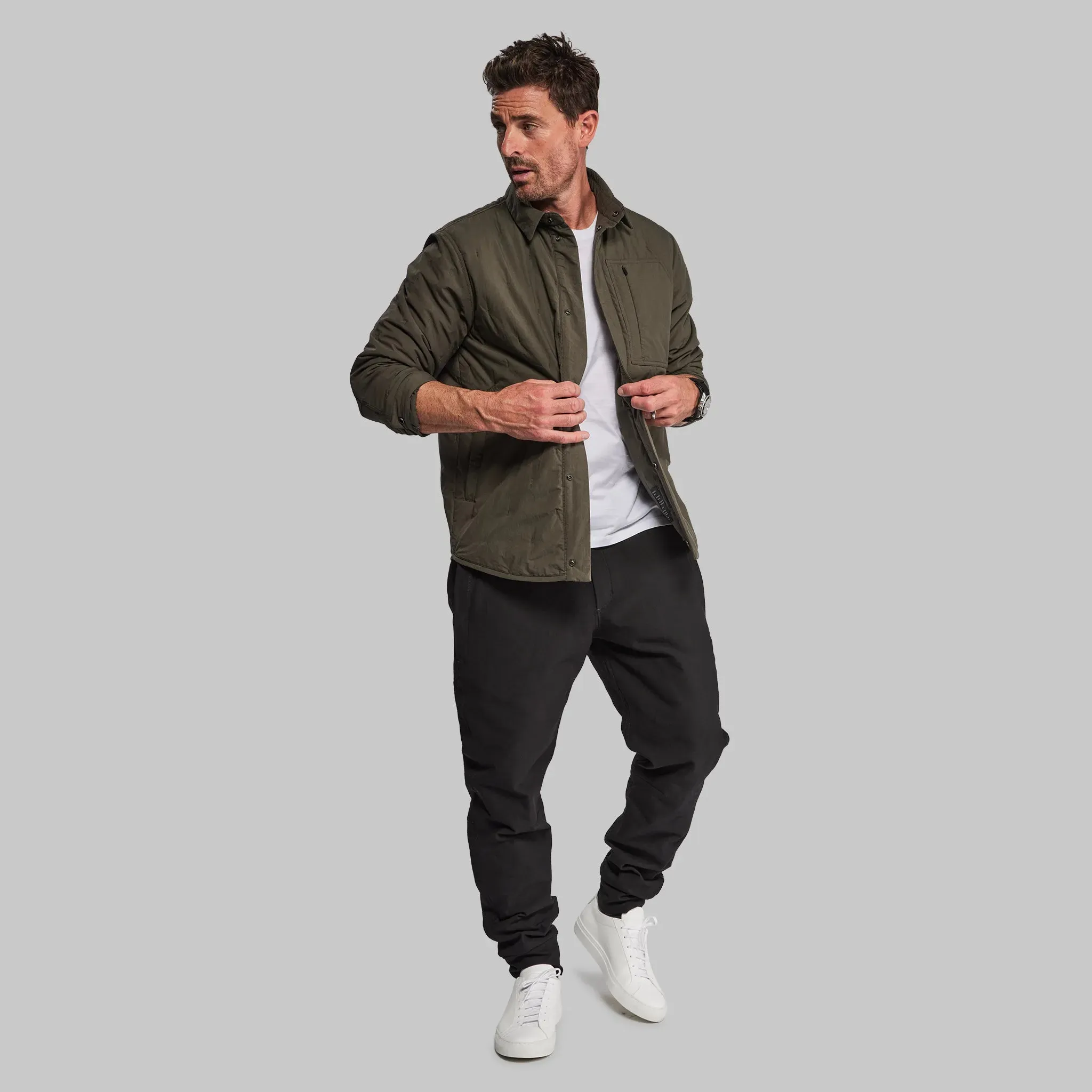 Khaki Padded Lumberjack Jacket