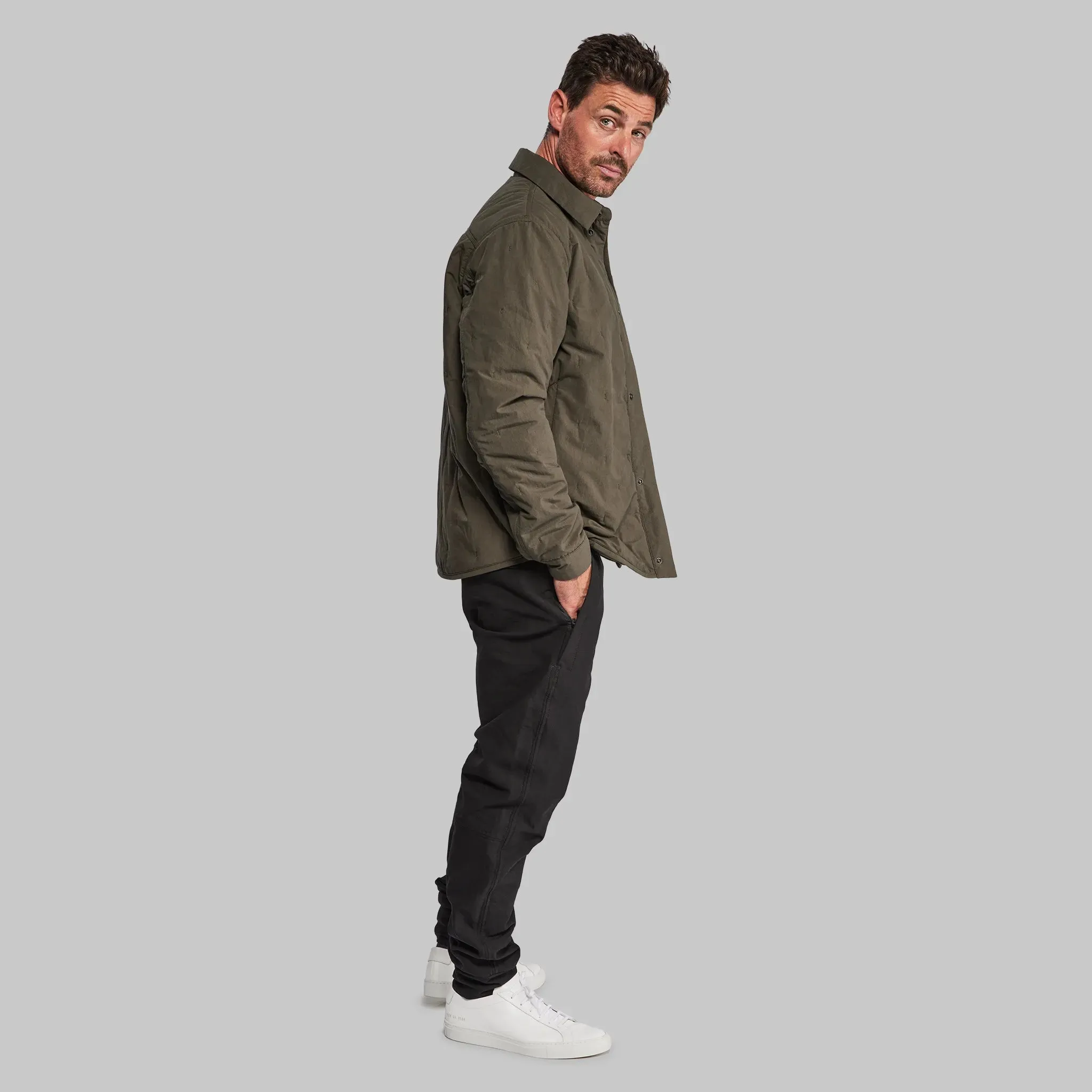 Khaki Padded Lumberjack Jacket