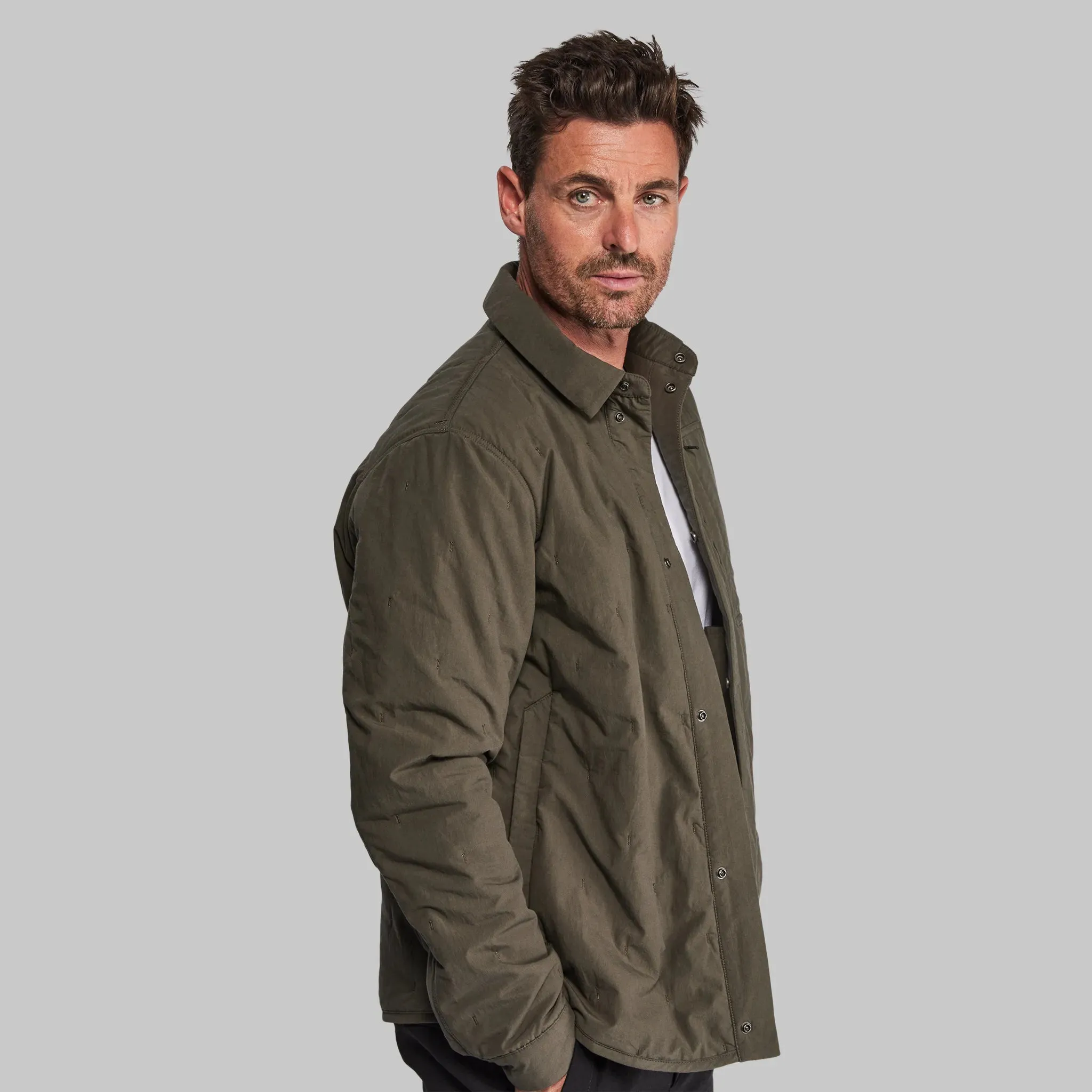 Khaki Padded Lumberjack Jacket