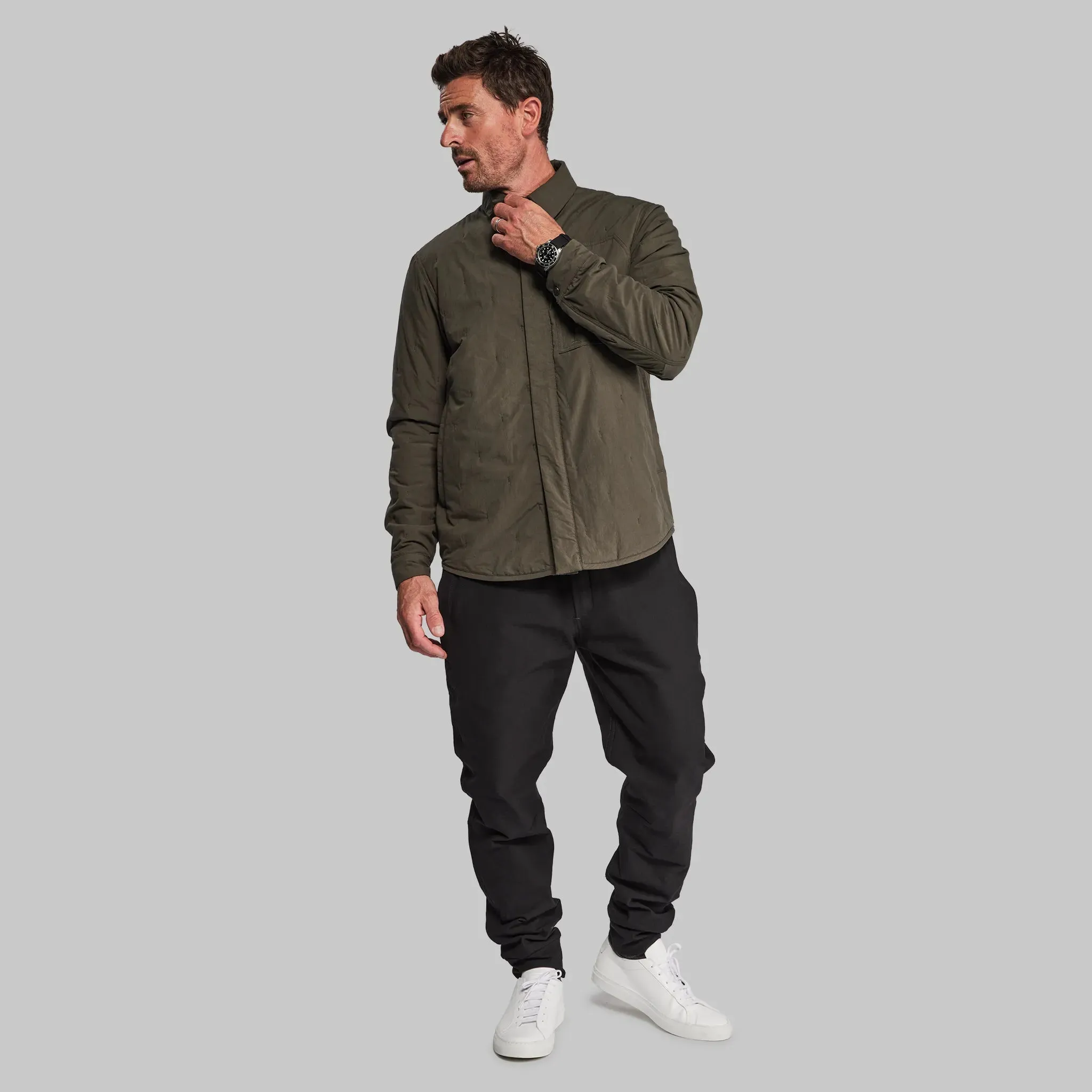 Khaki Padded Lumberjack Jacket