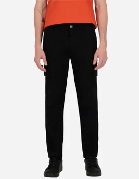 Pantalón Premium Estilo Chino Cargo de Gabardina - Negro