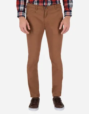 Pantalón Premium Estilo Chino Cartera de Gabardina - Ladrillo