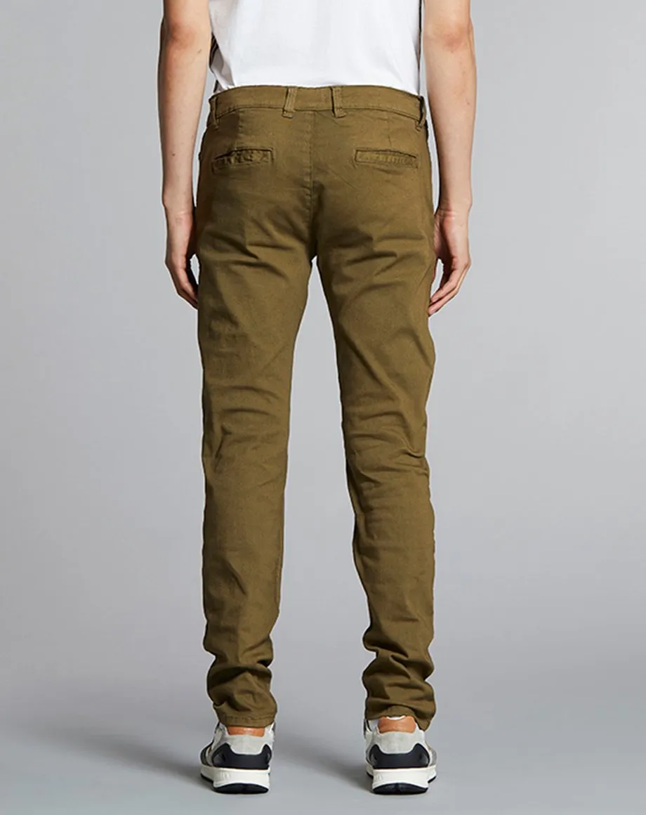 PATRON BASIC STRETCH MENS CHINOS | KHAKI