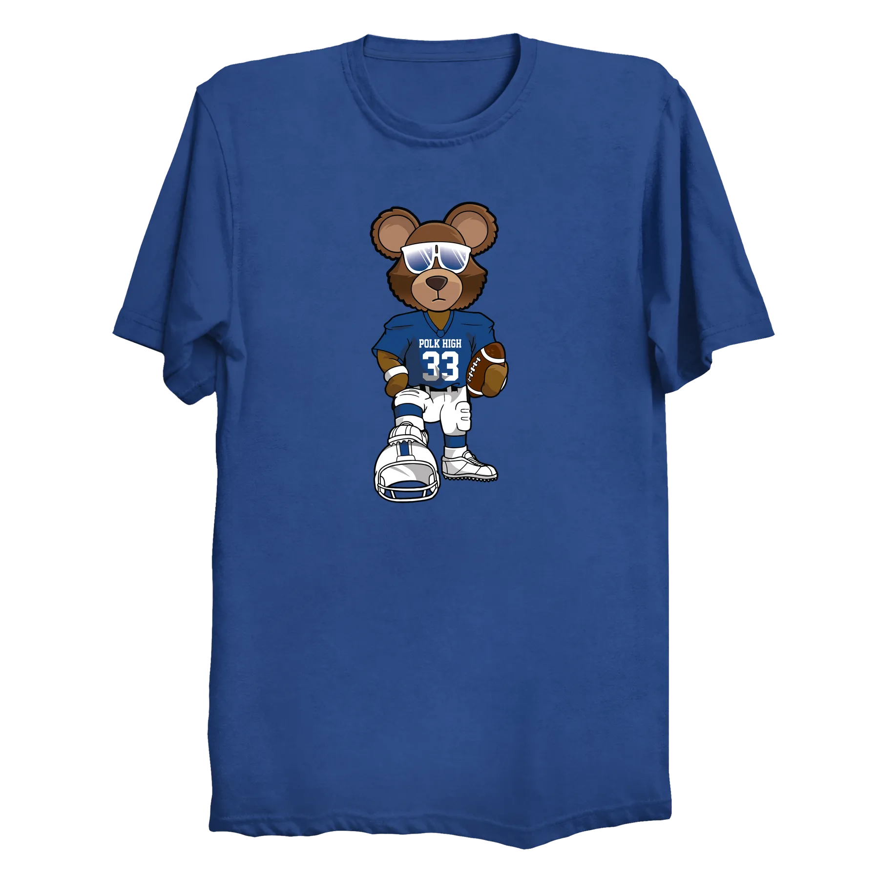 Polk High Bear Football T-Shirt