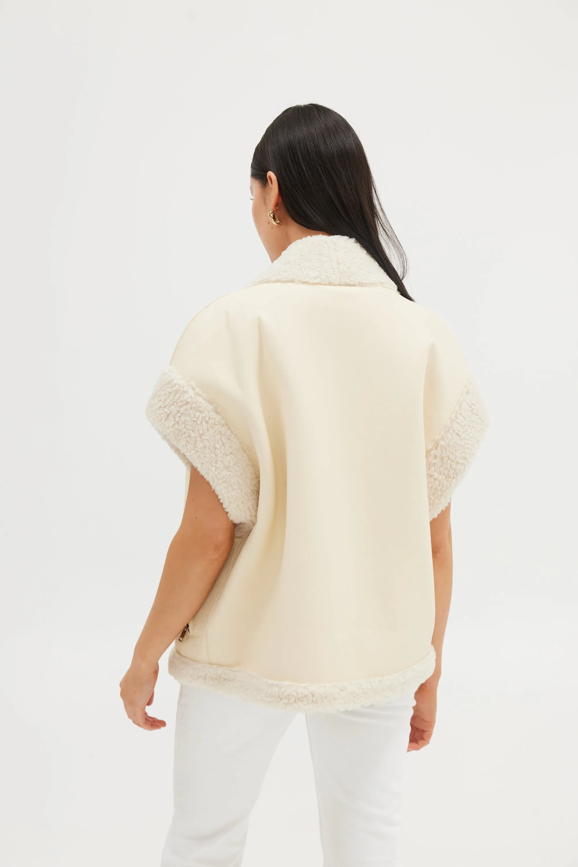 Poppy Vest - Ivory