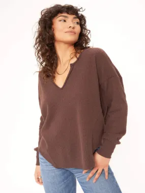 Project Social T Borderline Cozy Thermal Long Sleeve - Rich Oak