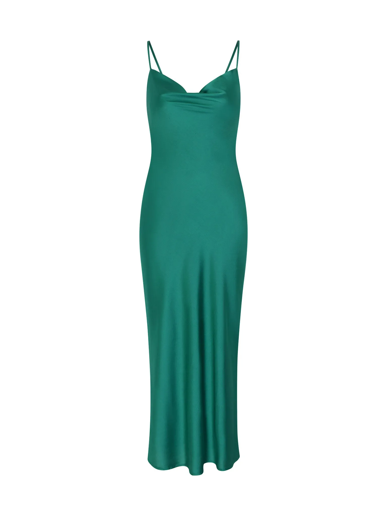 Riviera Midi Dress in Viridian Green