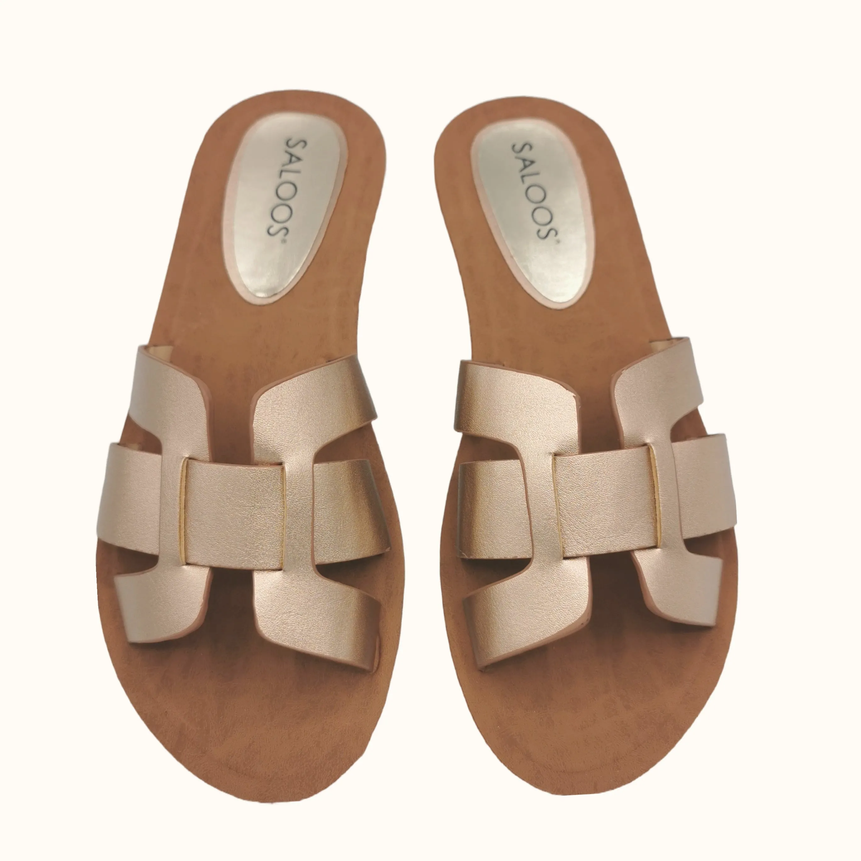 Saloos Cross Strap Sliders