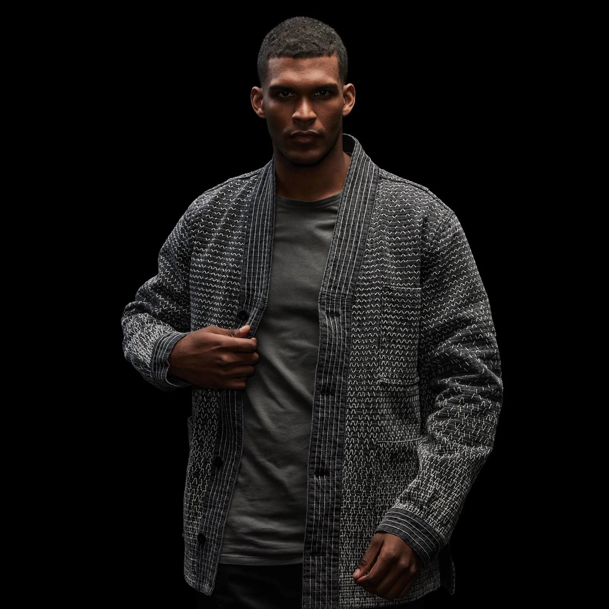 Sashiko Jacket. Grey edition