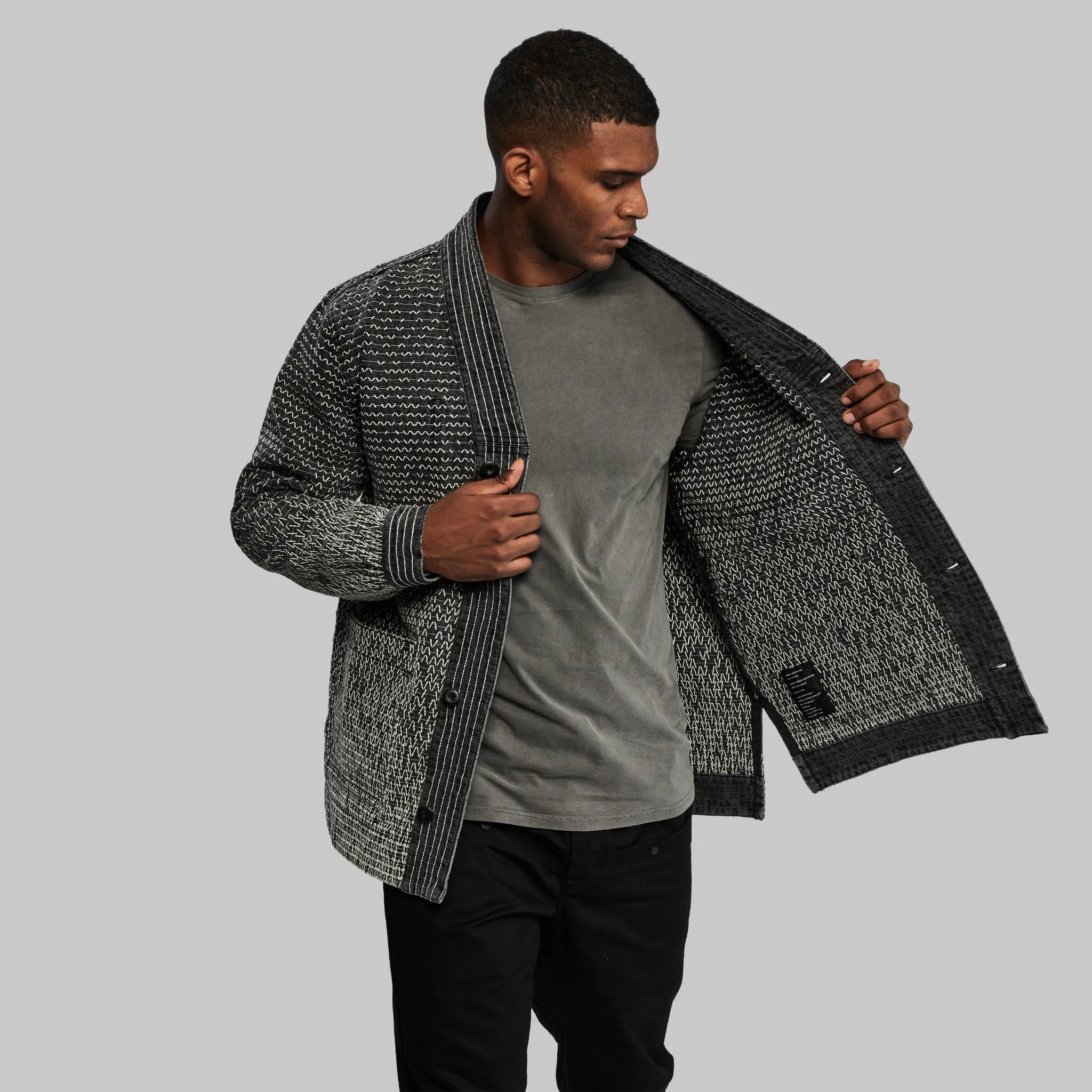 Sashiko Jacket. Grey edition