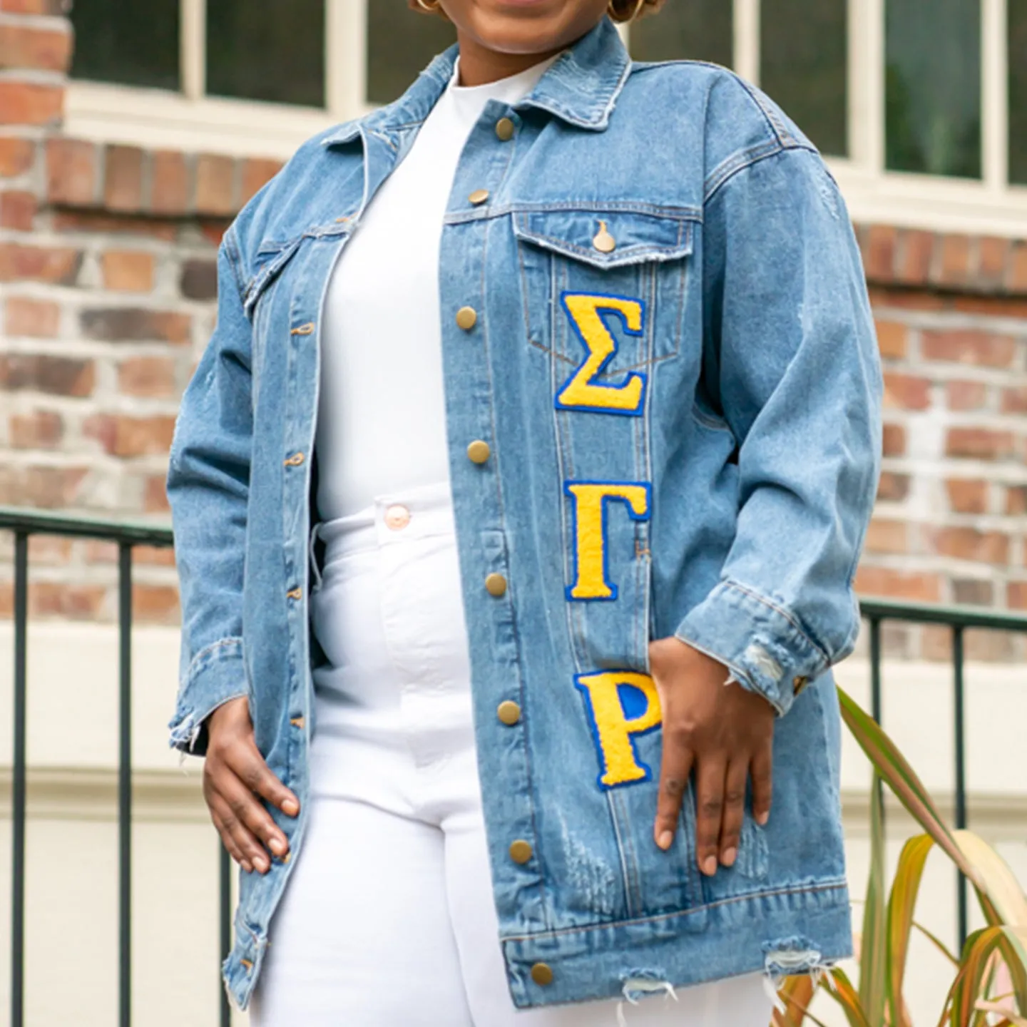 SGRHO Boyfriend Denim Jacket