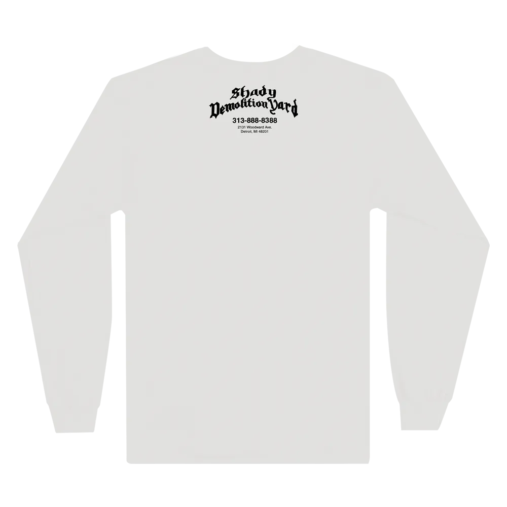 Shady Demolition Junkyard Dog Longsleeve (White)