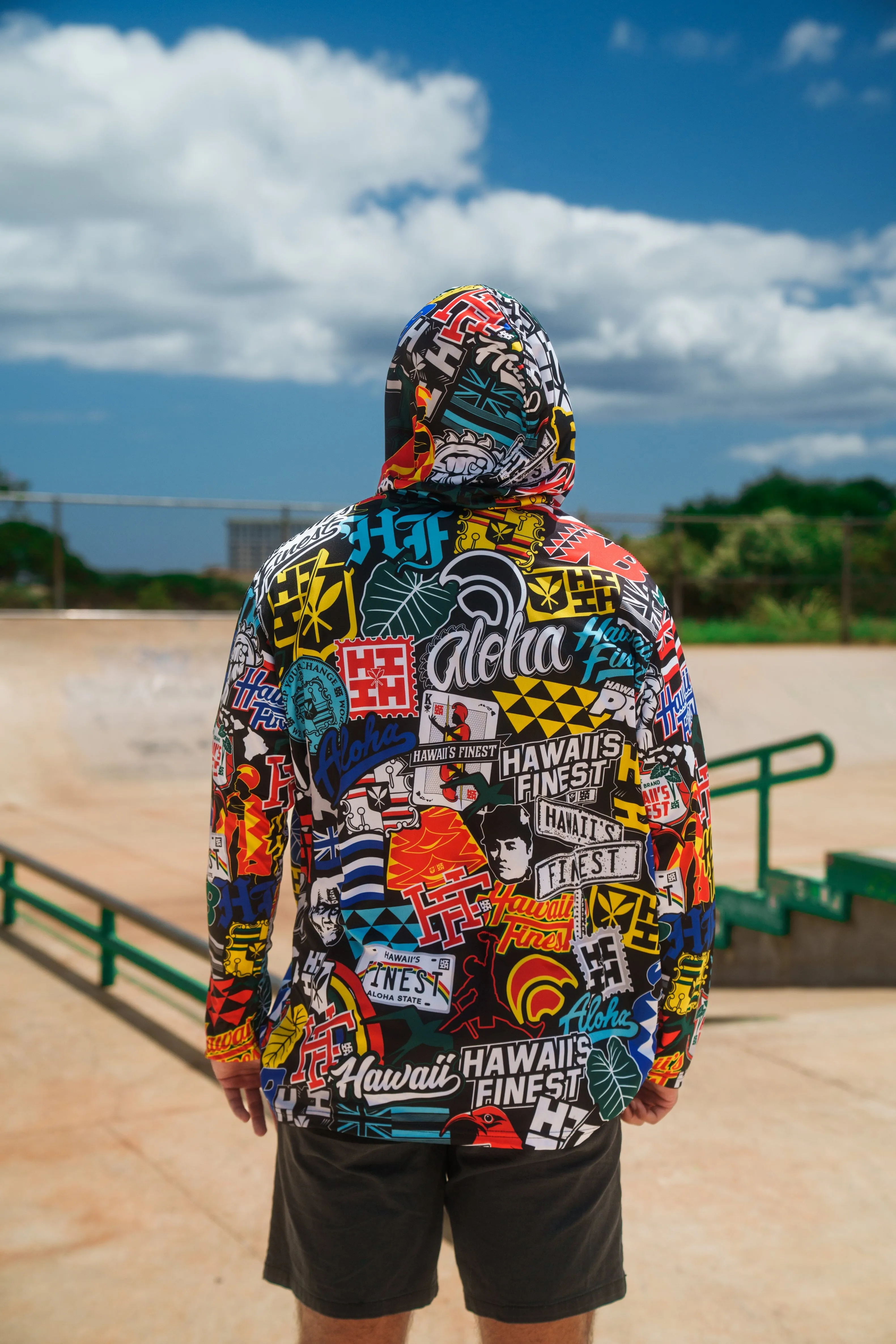 STICKERBOMB DRI-FIT LONGSLEEVE W/HOOD