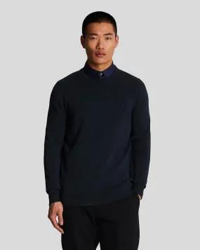 Tonal Eagle Cotton Crew Neck Jumper