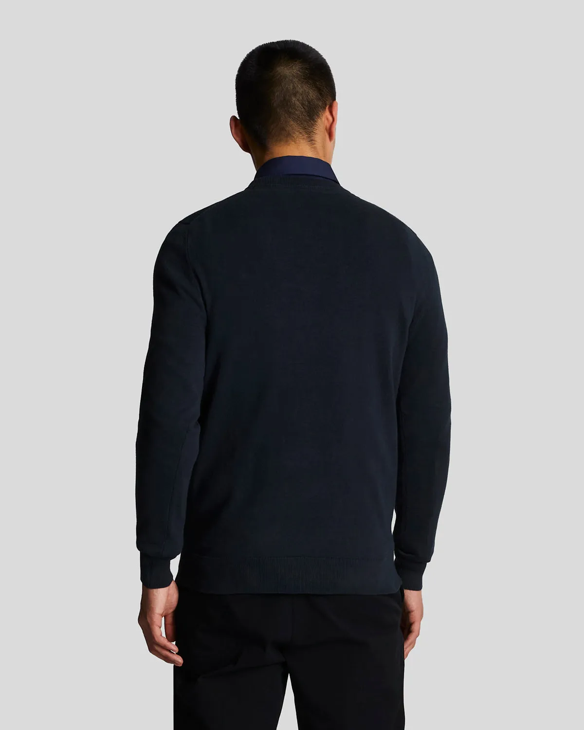 Tonal Eagle Cotton Crew Neck Jumper