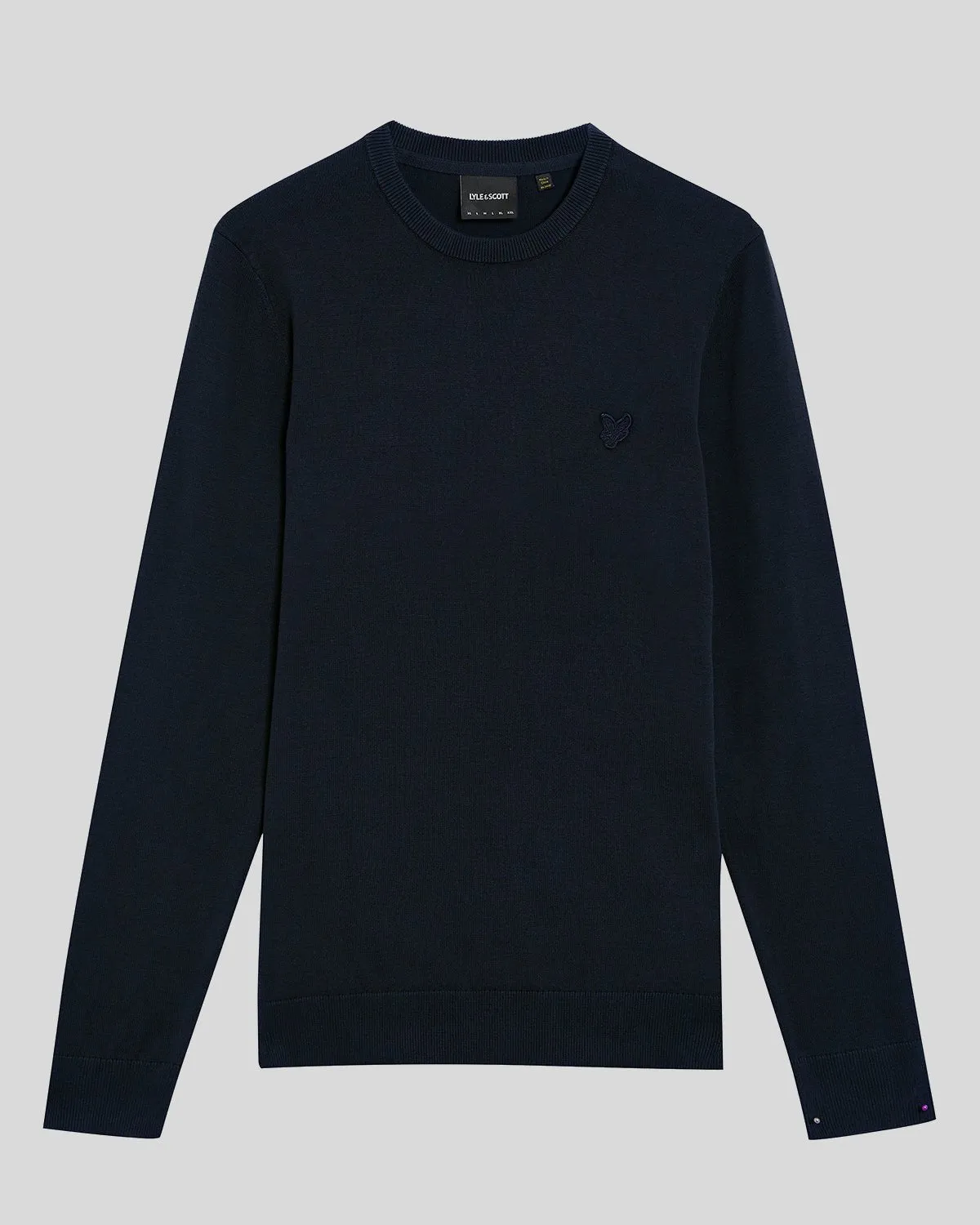 Tonal Eagle Cotton Crew Neck Jumper