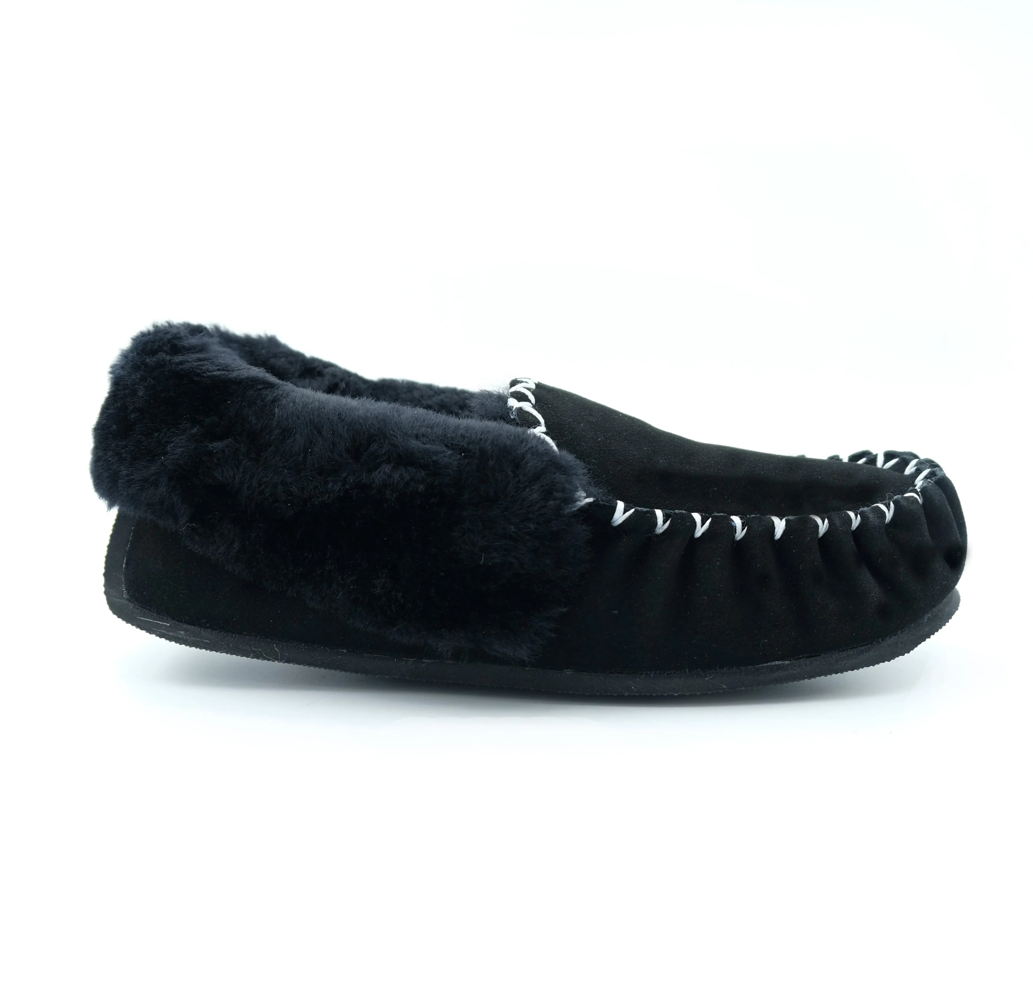 Traditional Sheepskin Moccasins with Heel Support - Men's/Women's