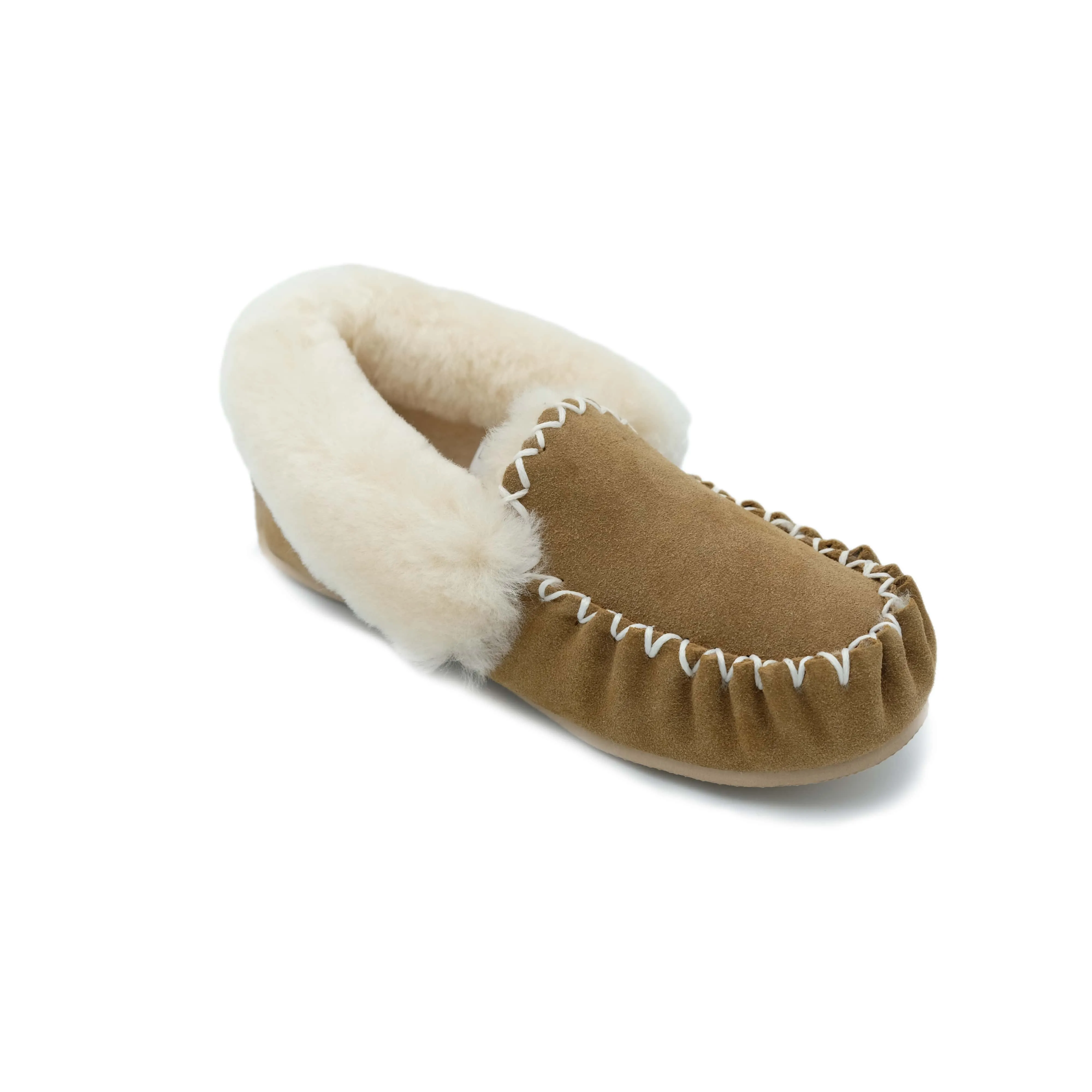 Traditional Sheepskin Moccasins with Heel Support - Men's/Women's