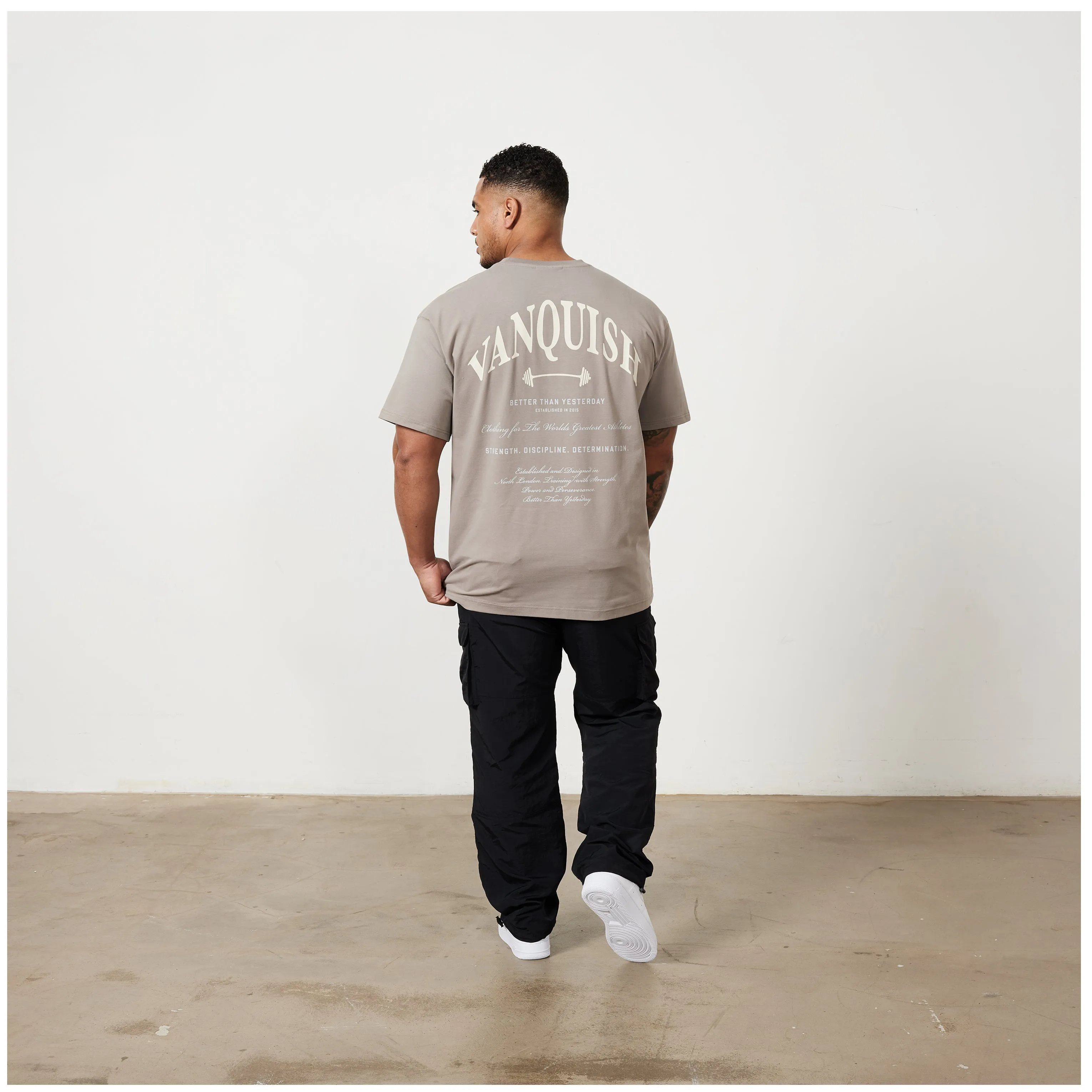 Vanquish TSP Zinc Grey Barbell Oversized T Shirt