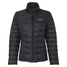 Womens Packable Down Puffer Jacket - Black