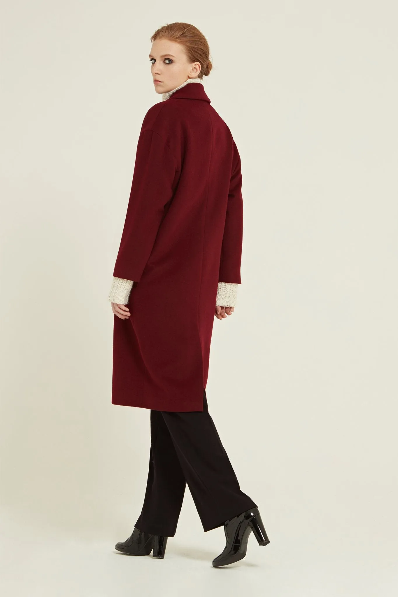 Elegant Pia Wool Blend Coat